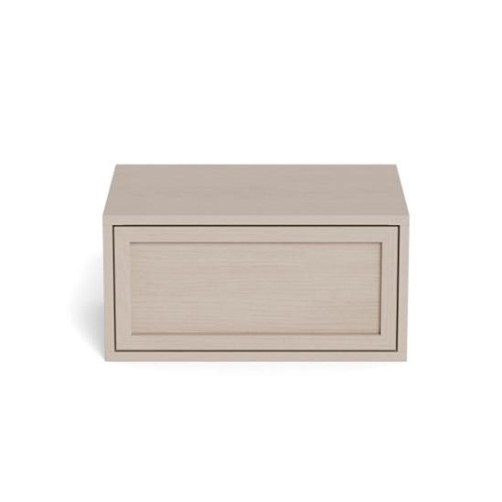 Rennes Wooden Wall Mounted Bedside Cabinet in Grey