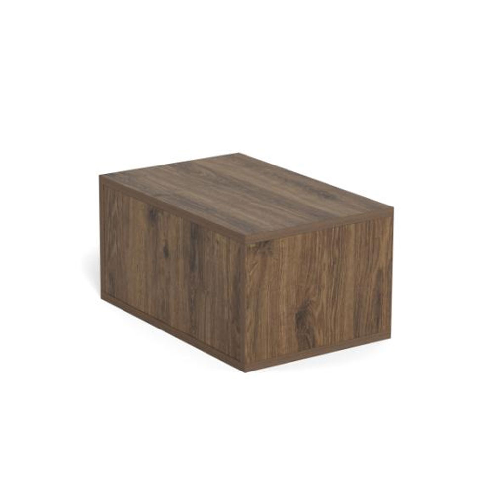 Rennes Wooden Wall Mounted Bedside Cabinet in Smoked Oak