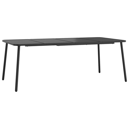 Reno Large Steel 11 Piece Garden Dining Set In Anthracite