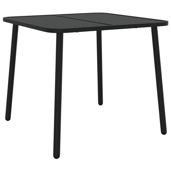Reno Medium Square Steel 5 Piece Garden Dining Set In Anthracite