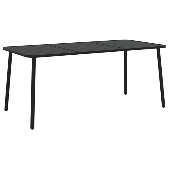Reno Medium Steel 7 Piece Garden Dining Set In Anthracite