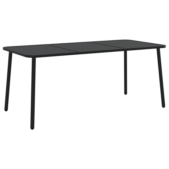 Reno Medium Steel 9 Piece Garden Dining Set In Anthracite