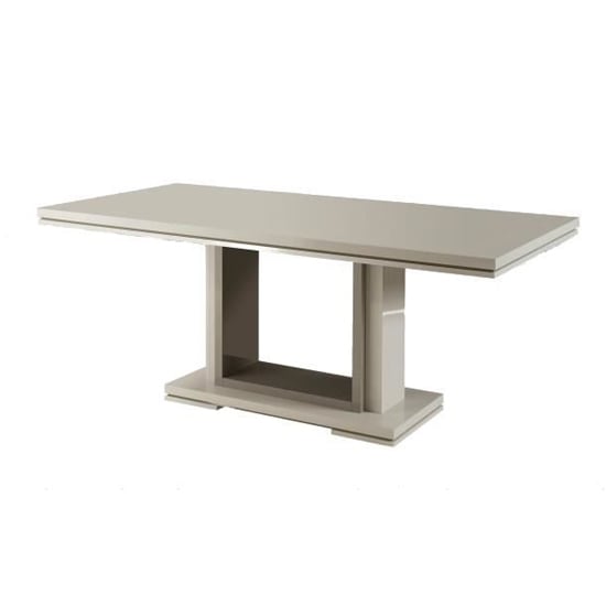 Renoir Extendable Dining Table In Taupe And Grey Gloss_1