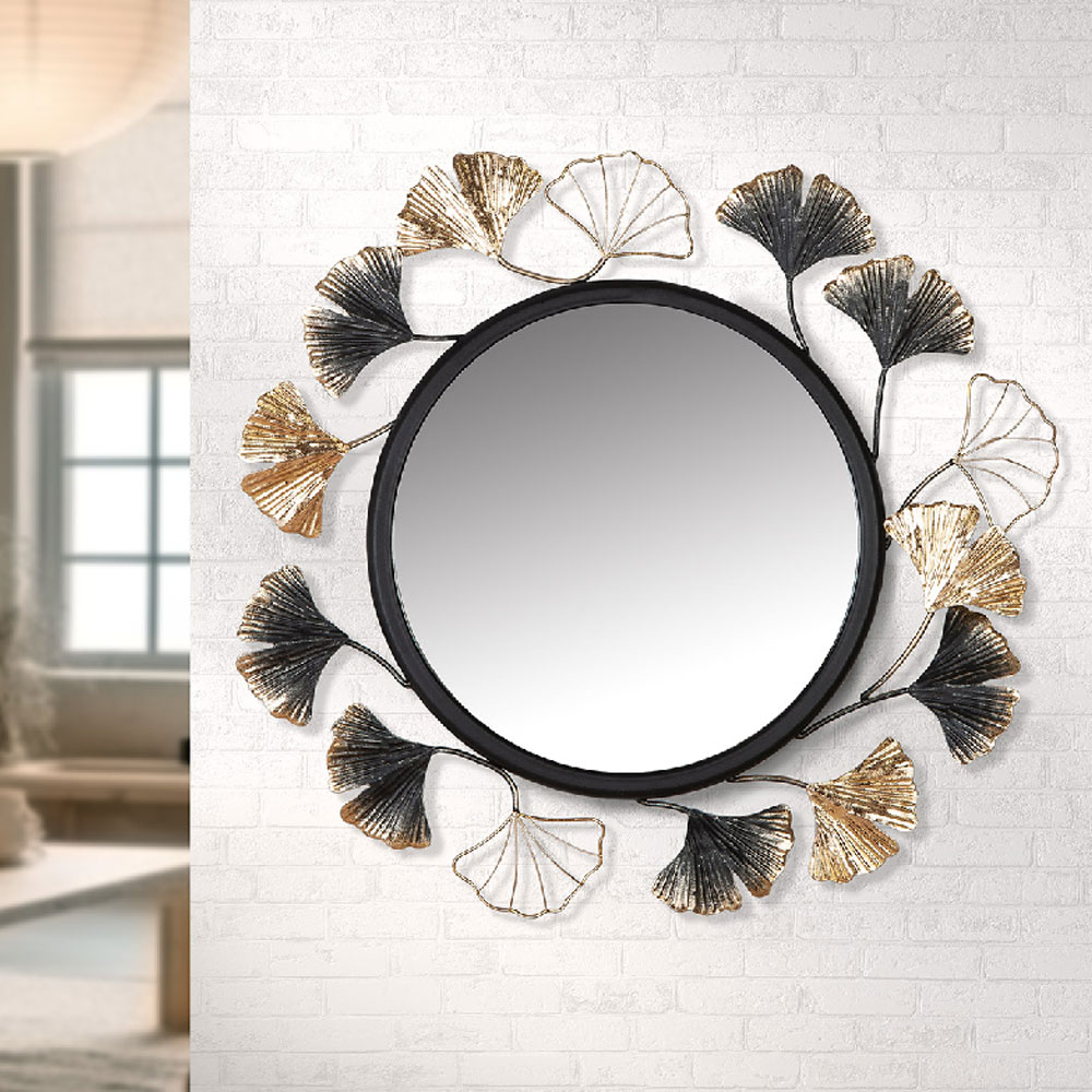 Renvor Metal Round Mirror in Multicolour