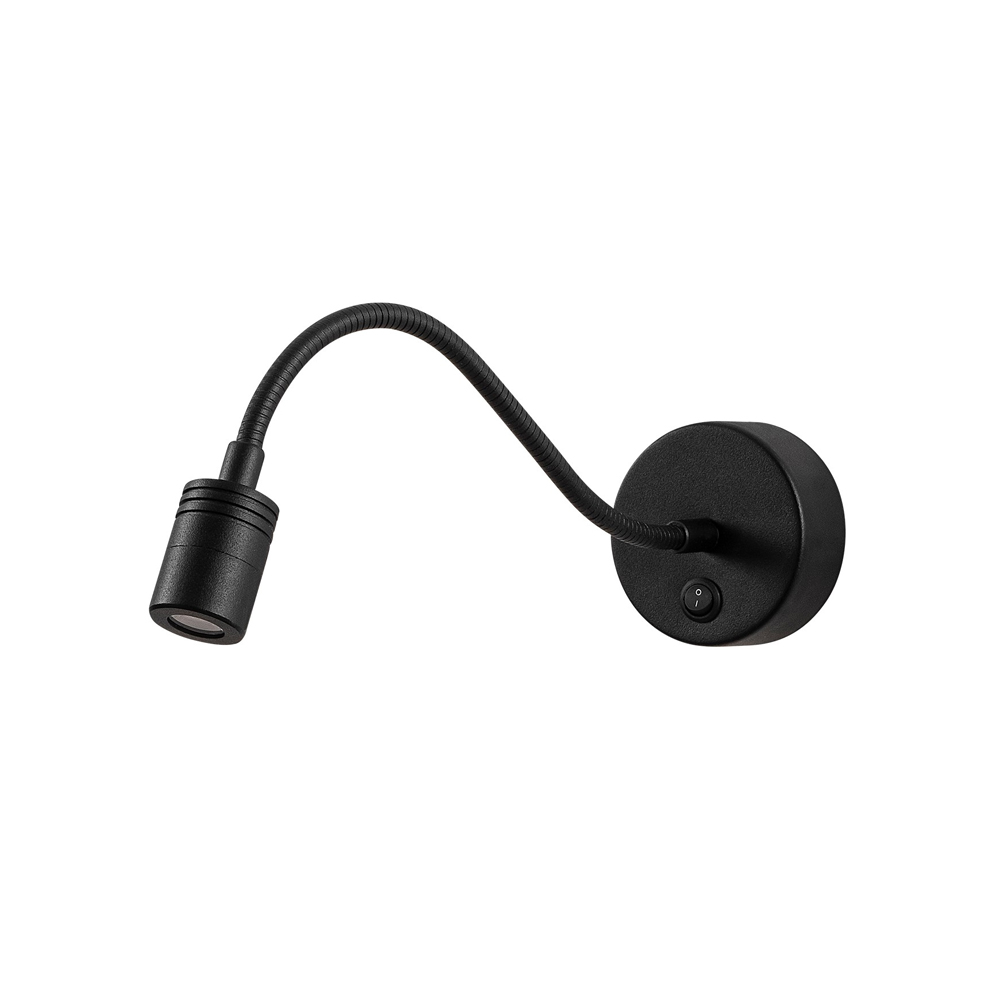 Renzo Metal Wall Light in Black