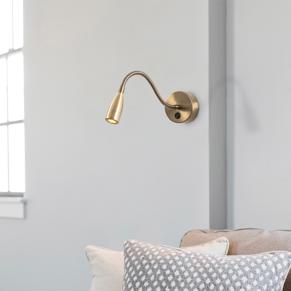 Renzo Metal Wall Light in Vintage