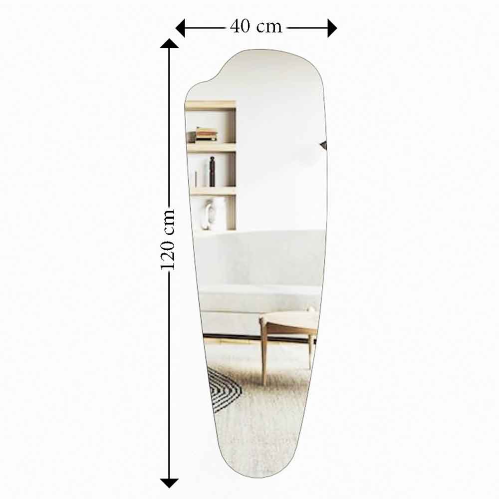 Reos Glass Wall Mirror with Wooden Frame
