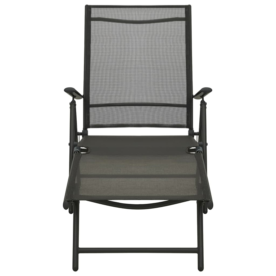 Resaca Textilene Aluminium 3 Piece Garden Lounge Set In Black