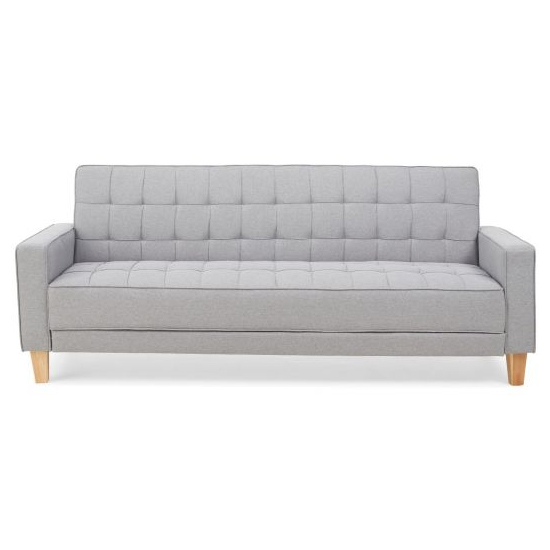 Resita Linen Fabric Upholstered Sofa Bed In Grey_4