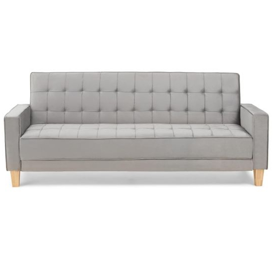 Resita Velvet Upholstered Sofa Bed In Grey_4