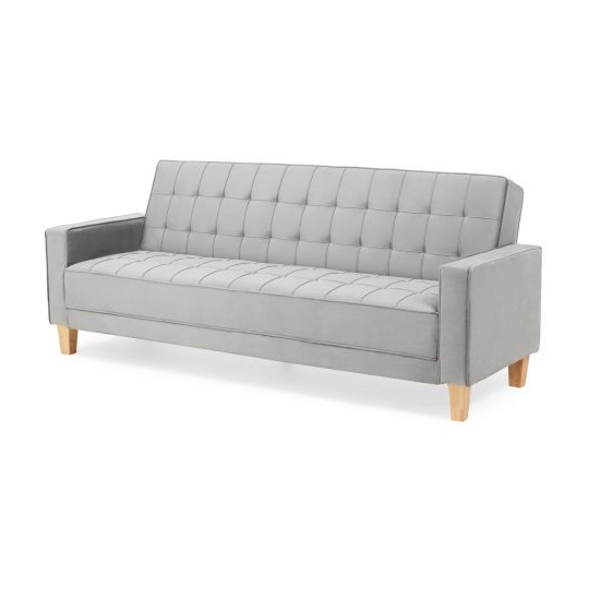 Resita Velvet Upholstered Sofa Bed In Grey_5