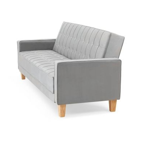 Resita Velvet Upholstered Sofa Bed In Grey_6