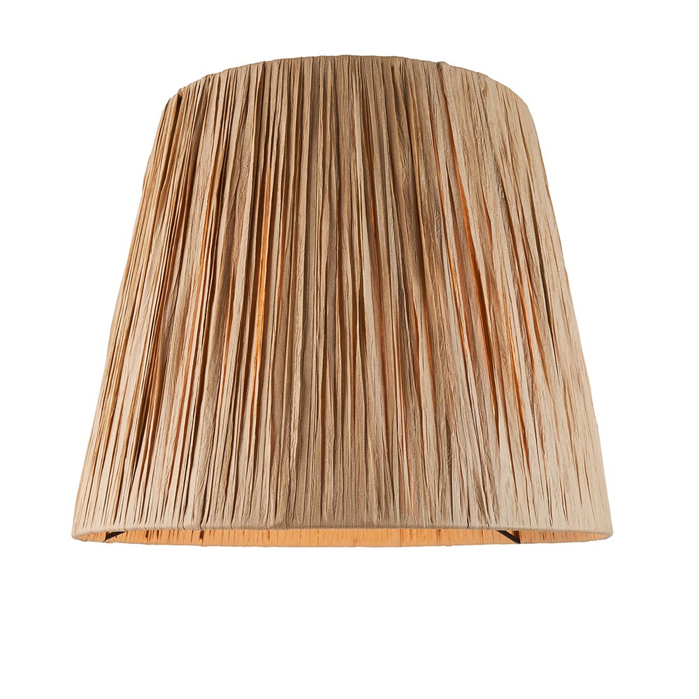 Reston Natural Fabric Shade Ceramic Table Lamp In Ivory