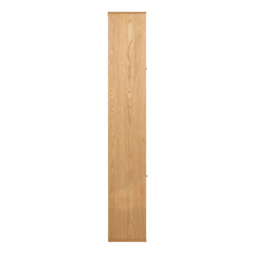 Reston Wooden Bookcase With 3 Doors And 11 Shelves In Oak