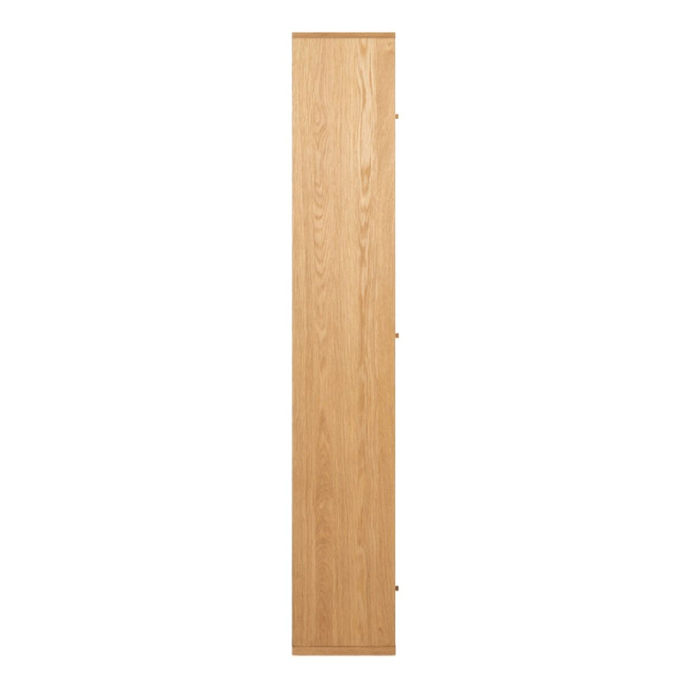 Reston Wooden Bookcase With 3 Doors And 8 Shelves In Oak