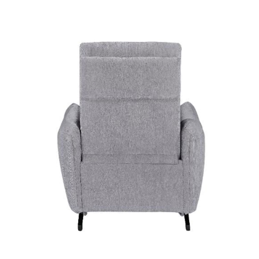 Revere Fabric Electric Recliner 1 Seater Sofa In Pewter