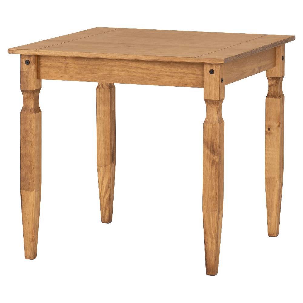Revolution Wooden Dining Table With 2 Chairs In Waxed Pine