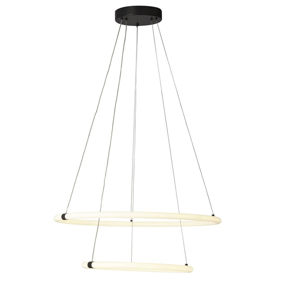 Read more about Revolve led 2 lights ring ceiling pendant light in black