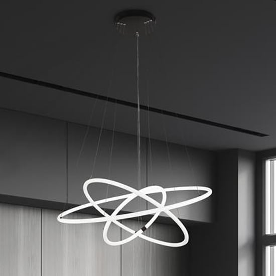 Read more about Revolve led 3 lights ring ceiling pendant light in black