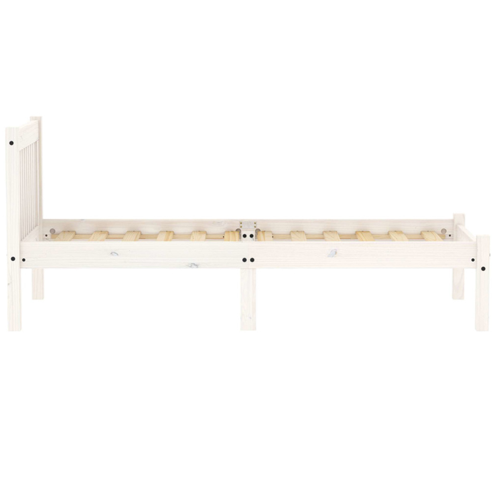 Ria Wooden Single Bed In White Wash
