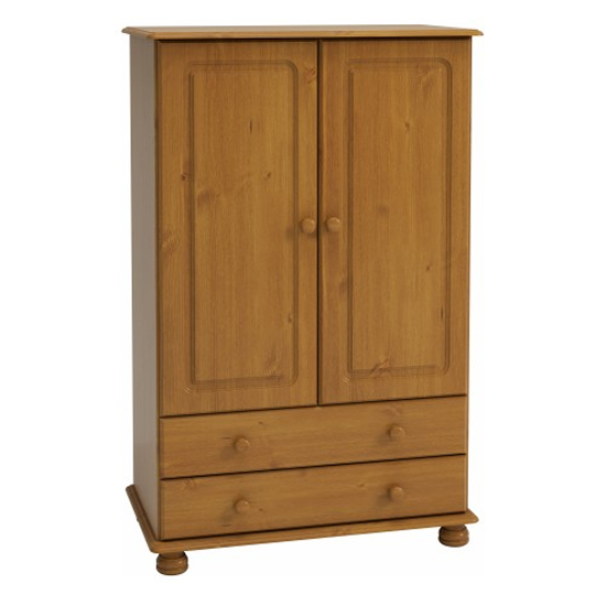 Photo of Richland wide wooden wardrobe with 2 doors in pine