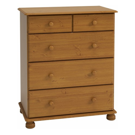 Photo of Richland wooden chest of 5 drawers in pine