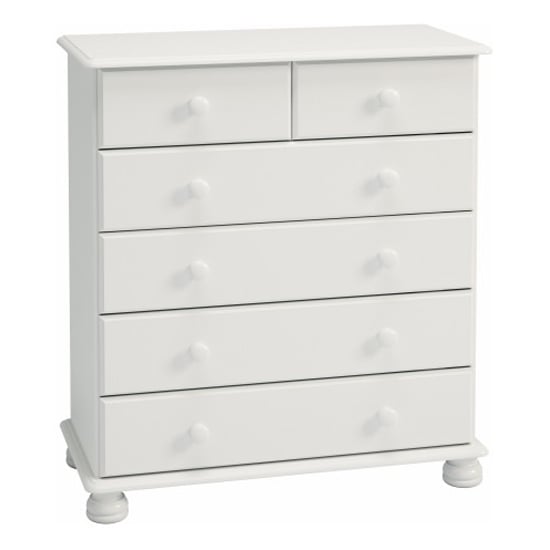 Richland Wooden Chest Of 6 Drawers In Off White