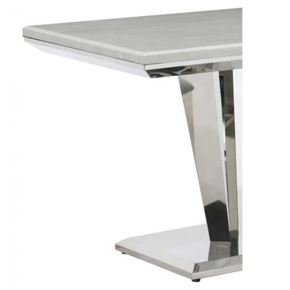 Richmond Marble Rectangular Dining Table In Cream