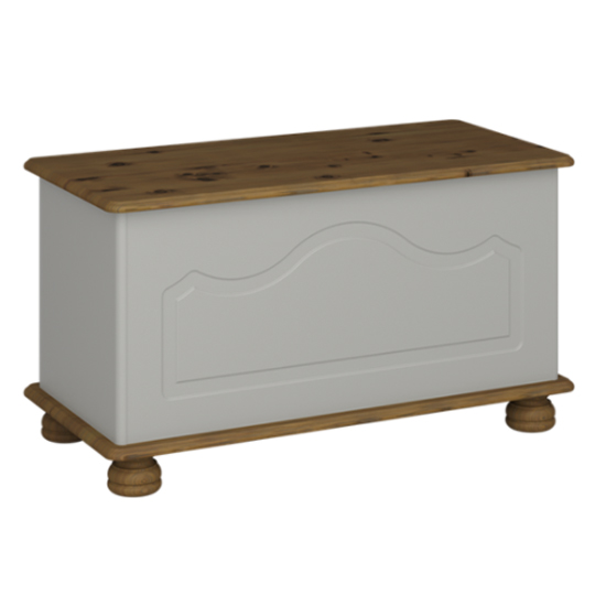 Read more about Richmond wooden storage trunk in grey and pine