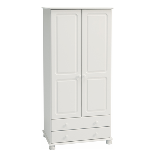 Richmond Wooden Wardrobe In Cream And Pine With 2 Door 2 Drawer FiF
