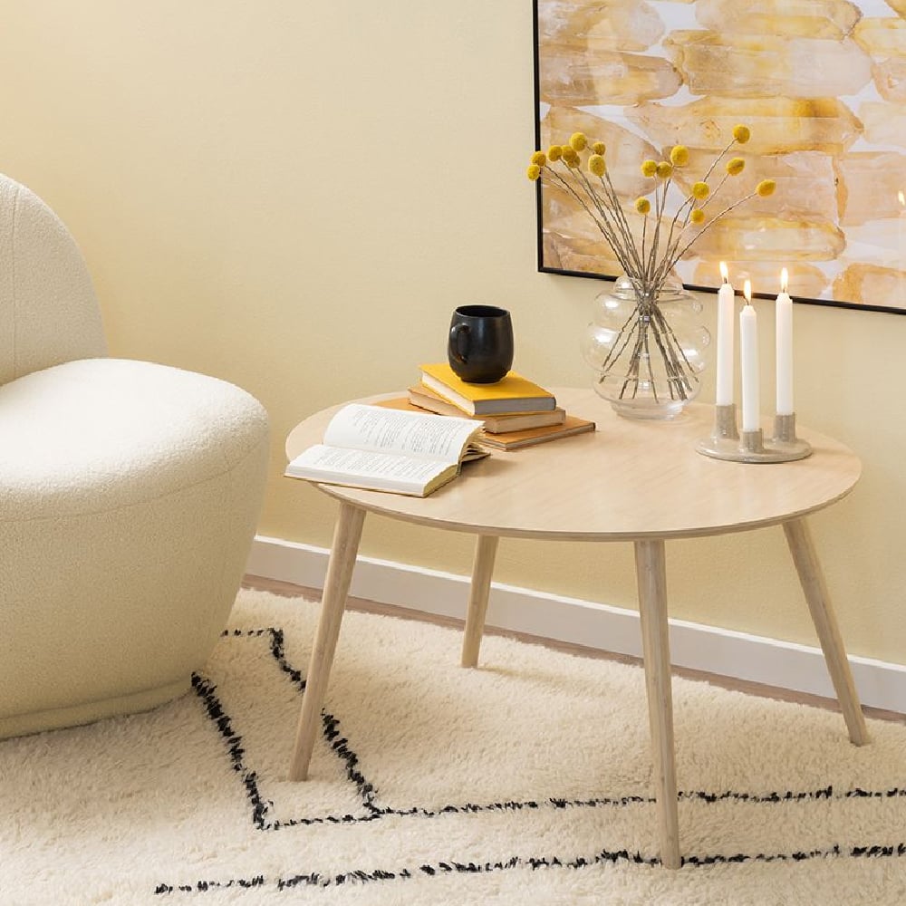 Read more about Rifle wooden coffee table round in natural
