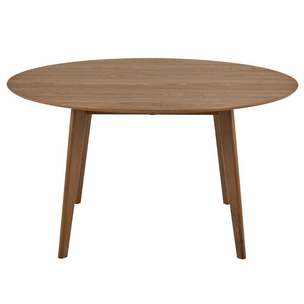 Riga Large Wooden Round Dining Table In Walnut