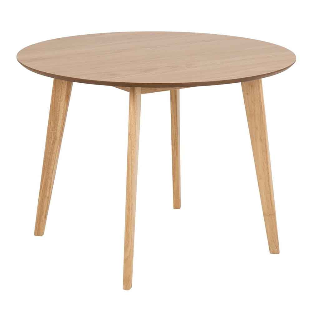 Riga Wooden Dining Table With 4 Chairs In Oak