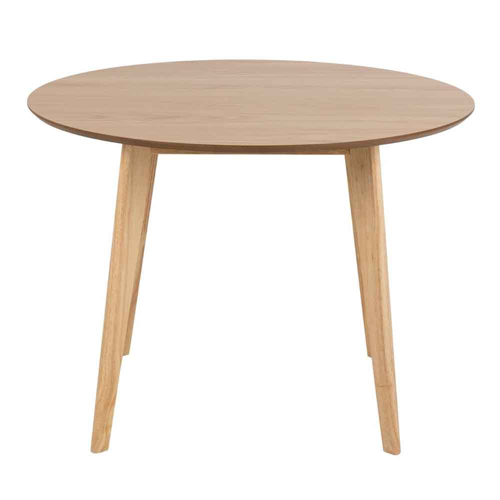 Riga Wooden Dining Table With 4 Chairs In Oak