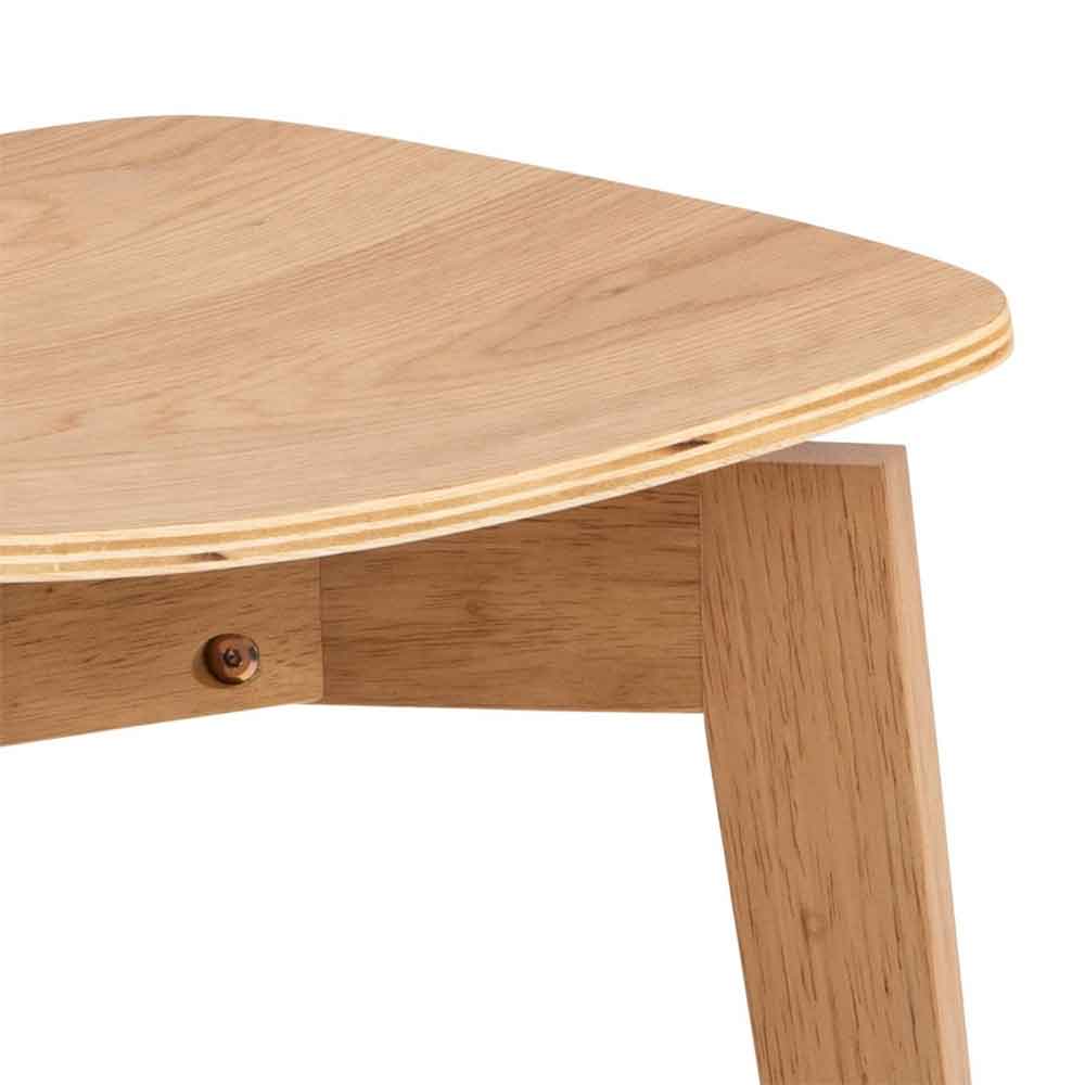 Riga Wooden Dining Table With 4 Chairs In Oak
