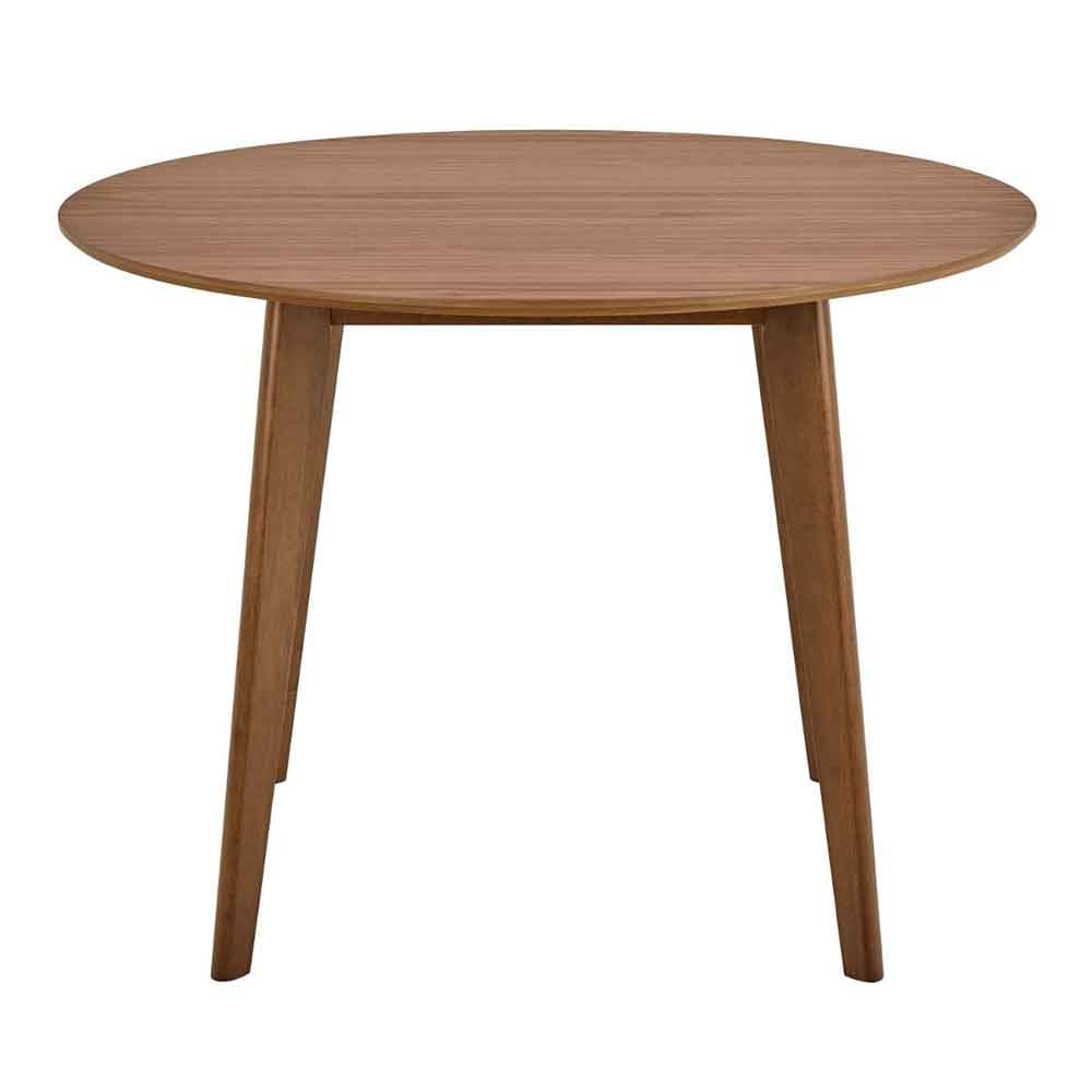 Riga Wooden Dining Table With 4 Chairs In Walnut
