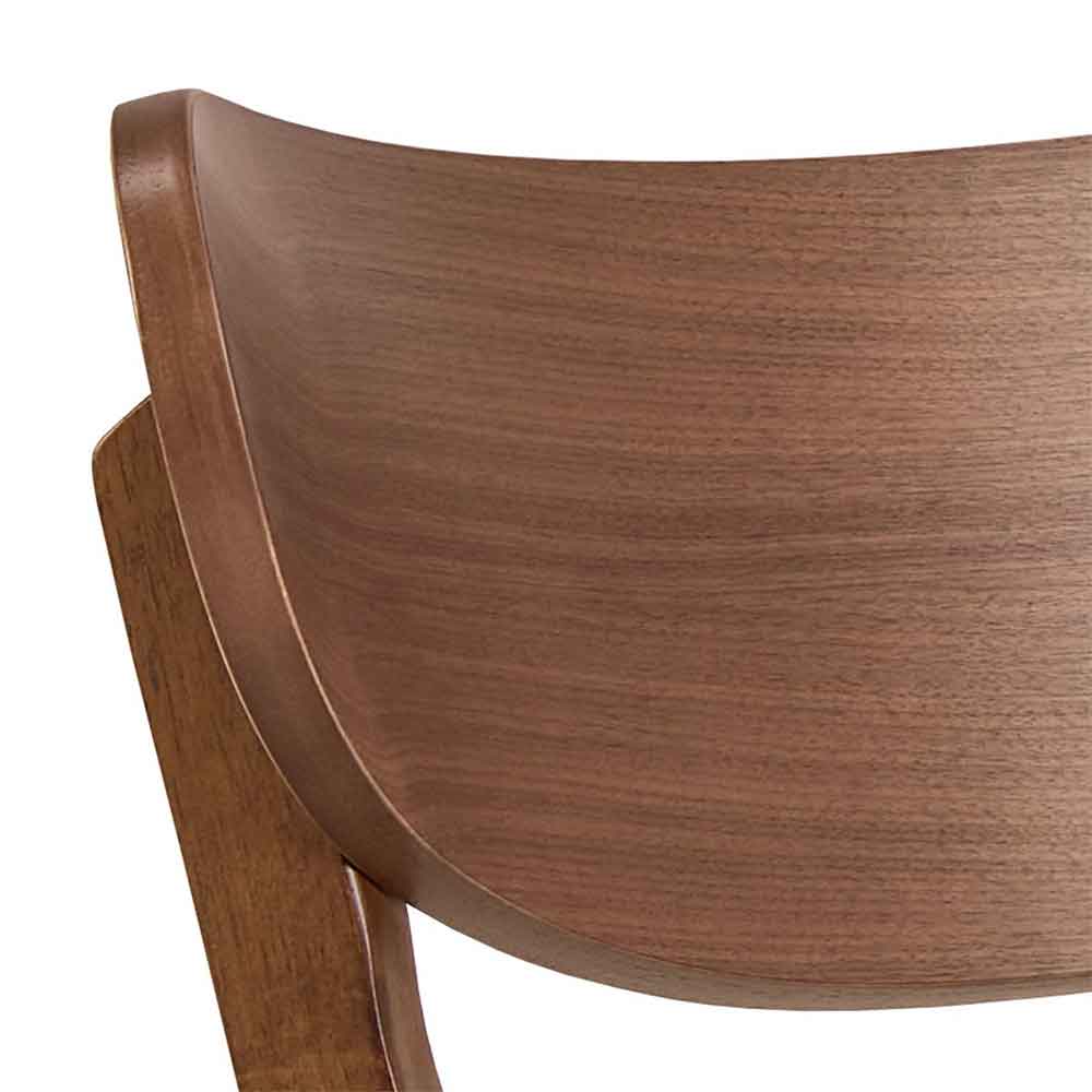 Riga Wooden Dining Table With 4 Chairs In Walnut