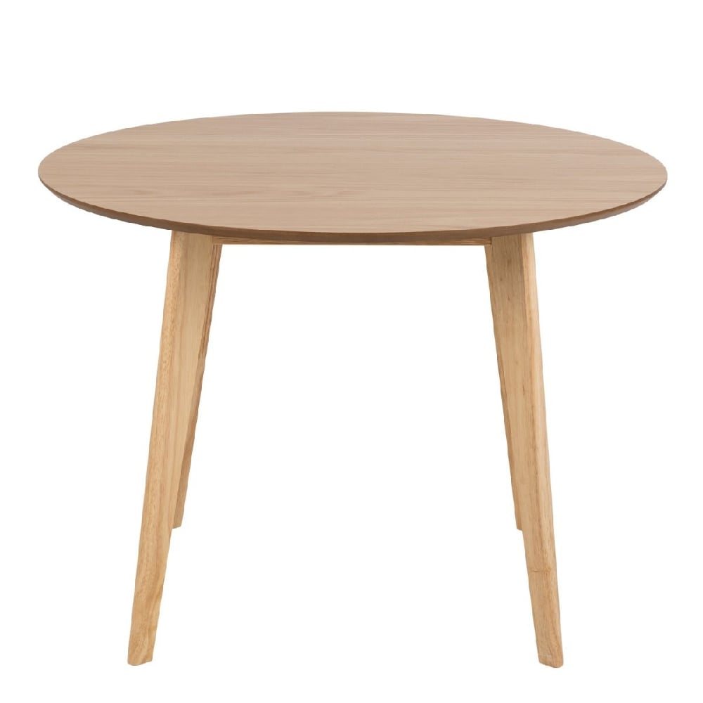 Riga Wooden Dining Table Round Small In Oak