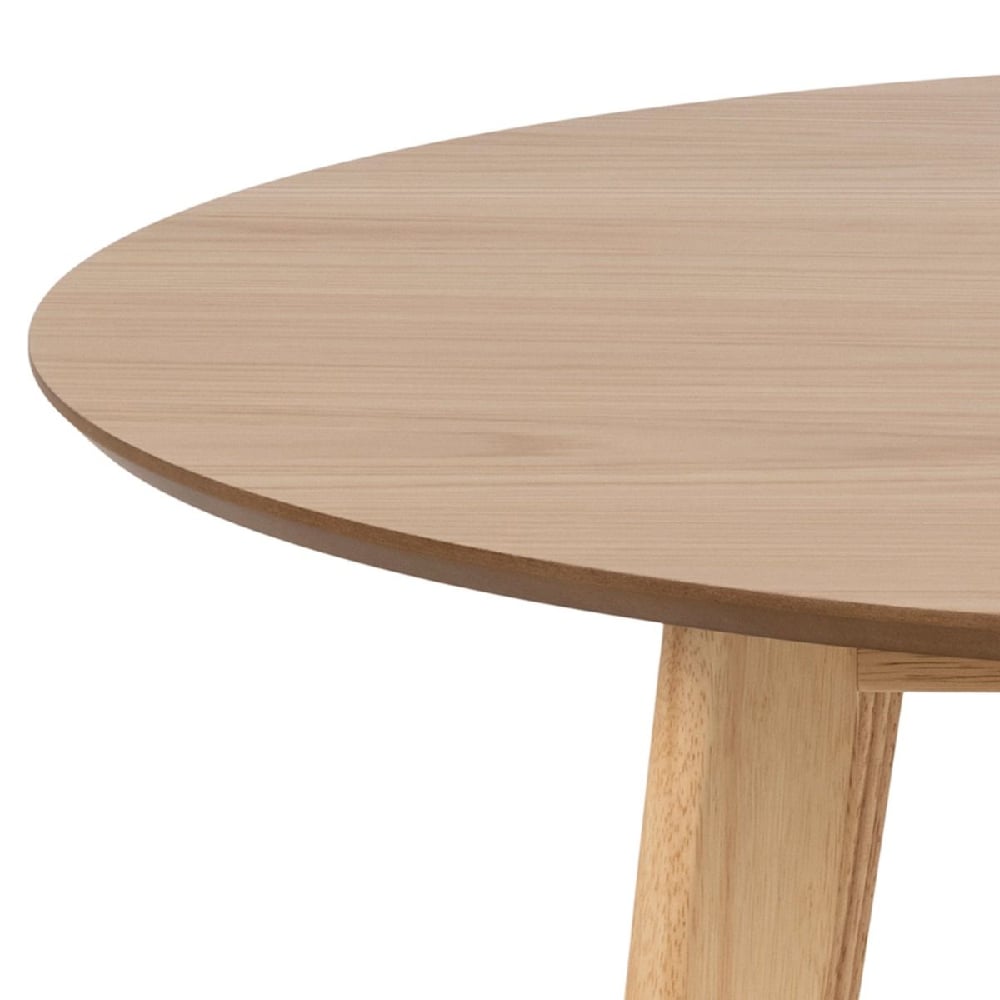 Riga Wooden Dining Table Round Small In Oak