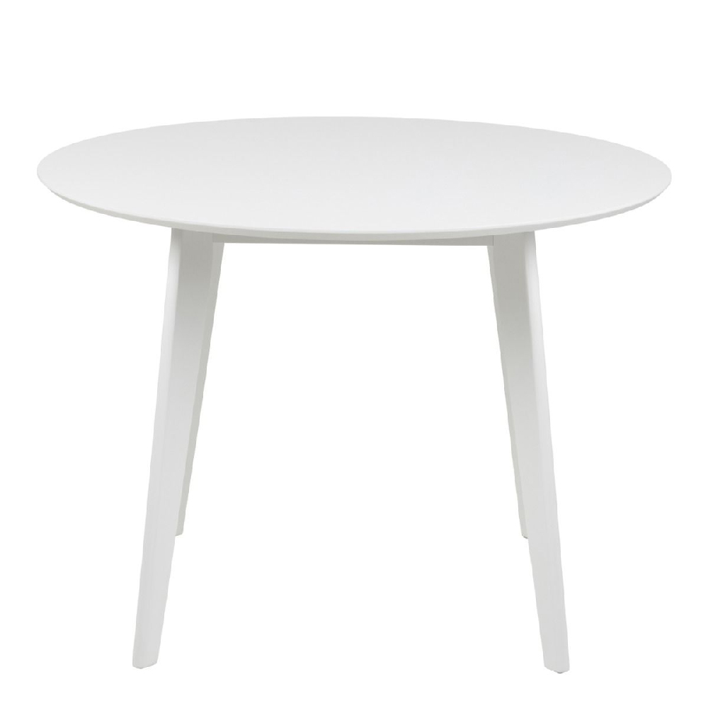 Riga Wooden Dining Table Round In White