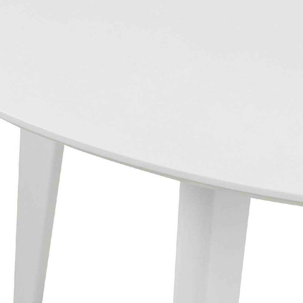 Riga Wooden Dining Table Round In White