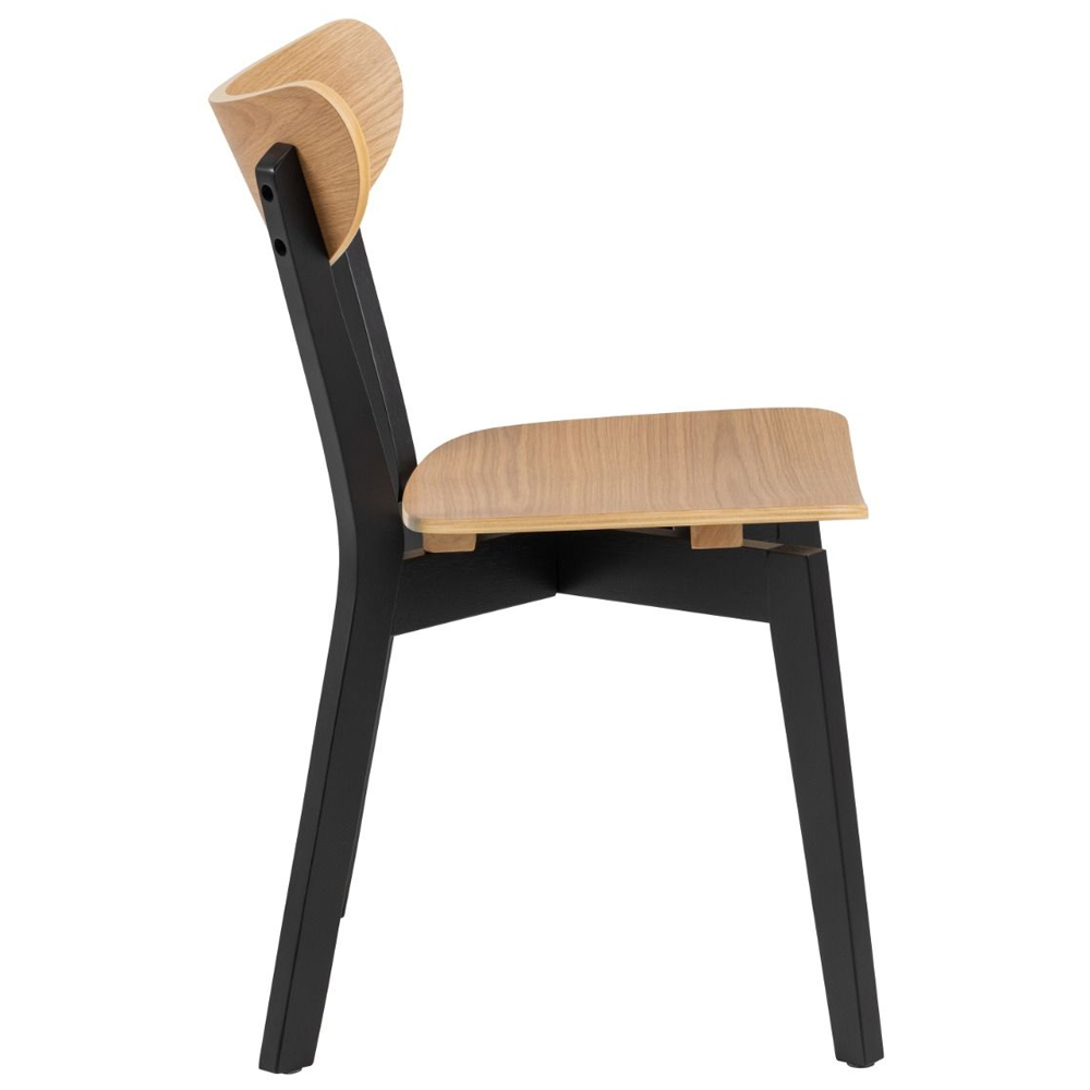 Riga Wooden Drop Lift Dining Table With 4 Chairs In Black And Oak