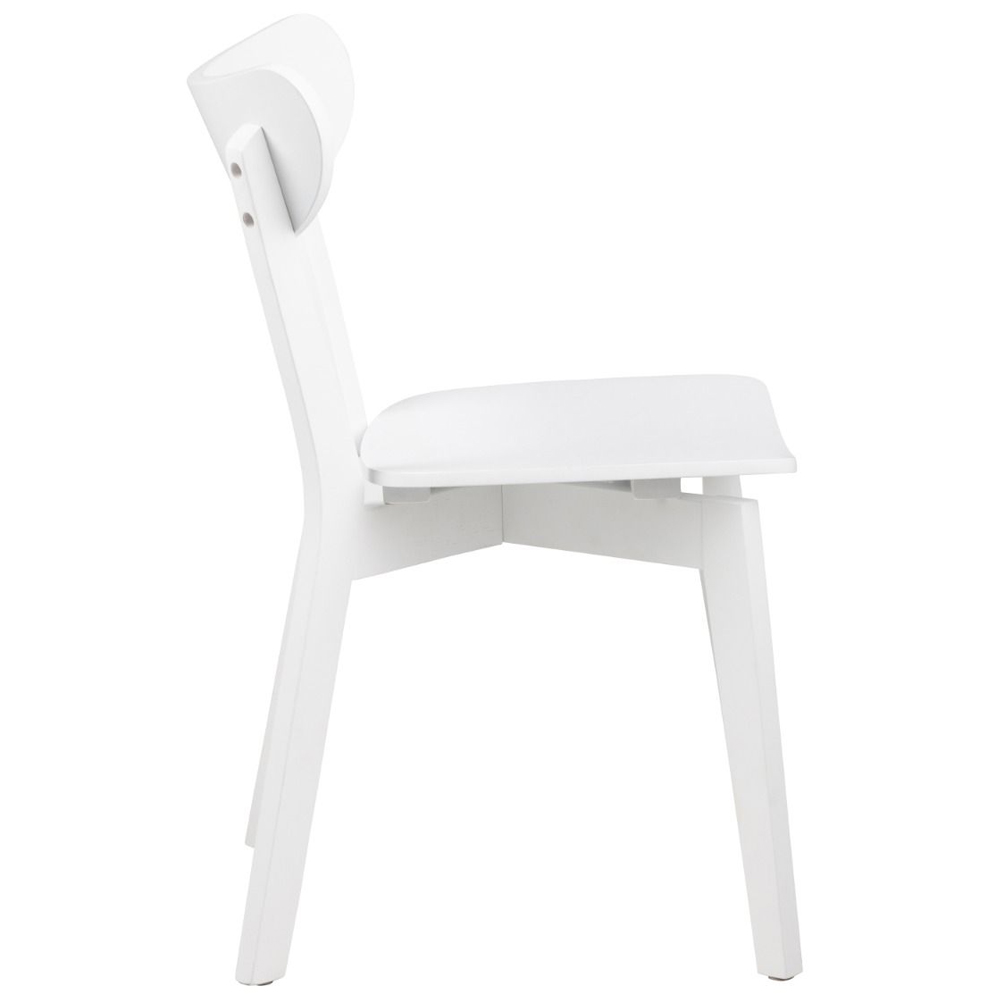 Riga Wooden Drop Lift Dining Table With 4 Chairs In White