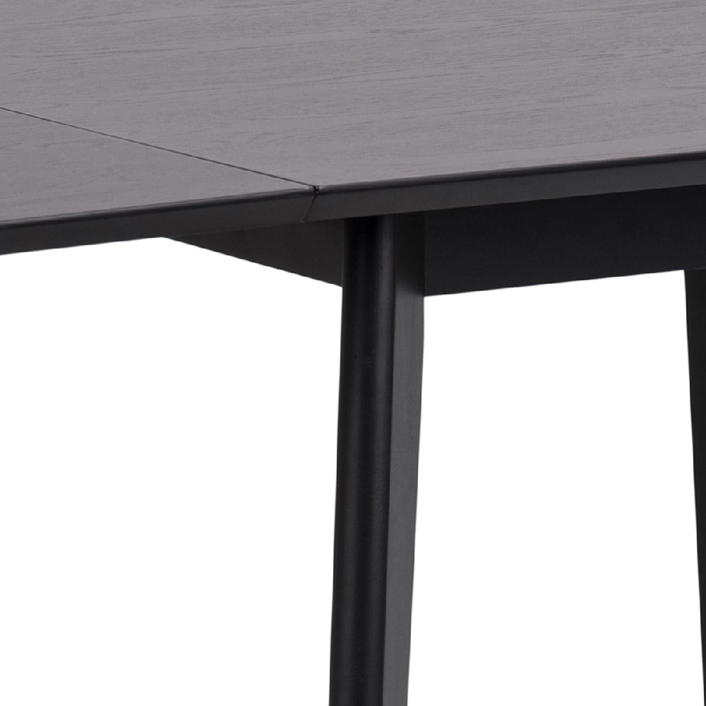 Riga Wooden Extending Dining Table In Black