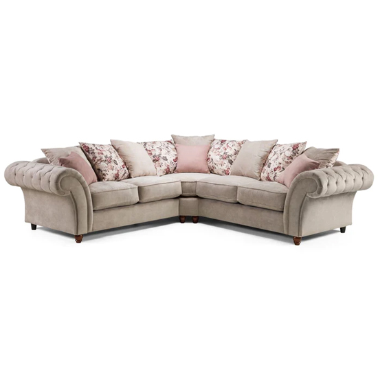 Read more about Rima fabric large corner sofa in beige