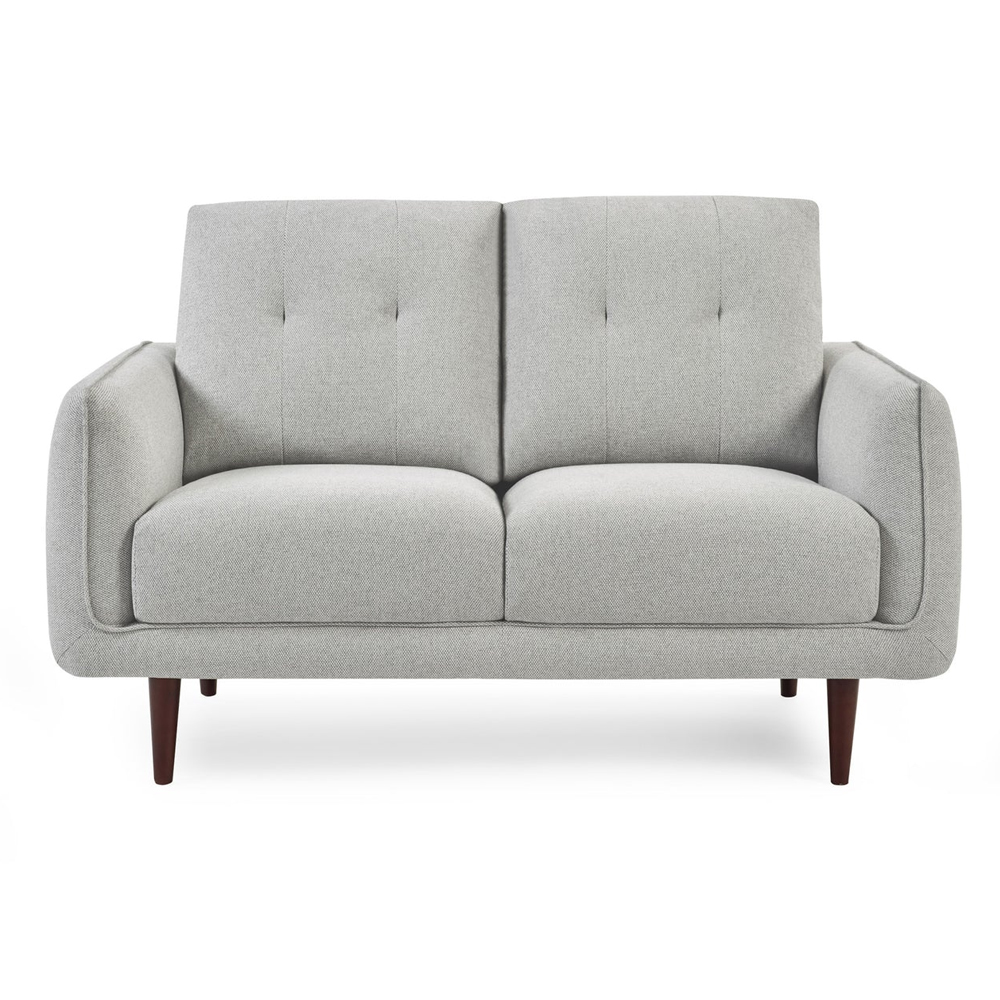Rimouski Fabric 2 Seater Sofa - Light Grey