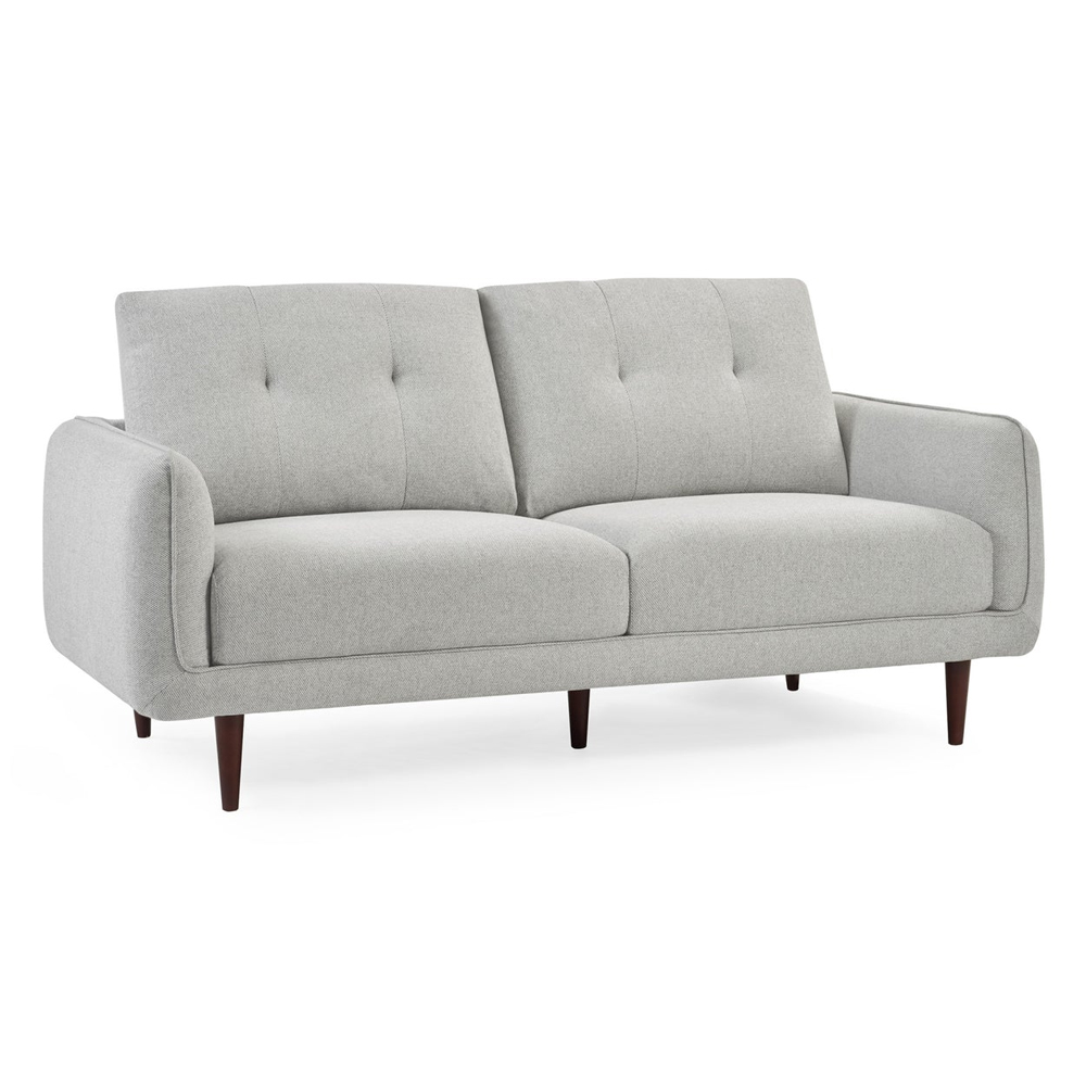 Rimouski Fabric 3 Seater Sofa - Light Grey