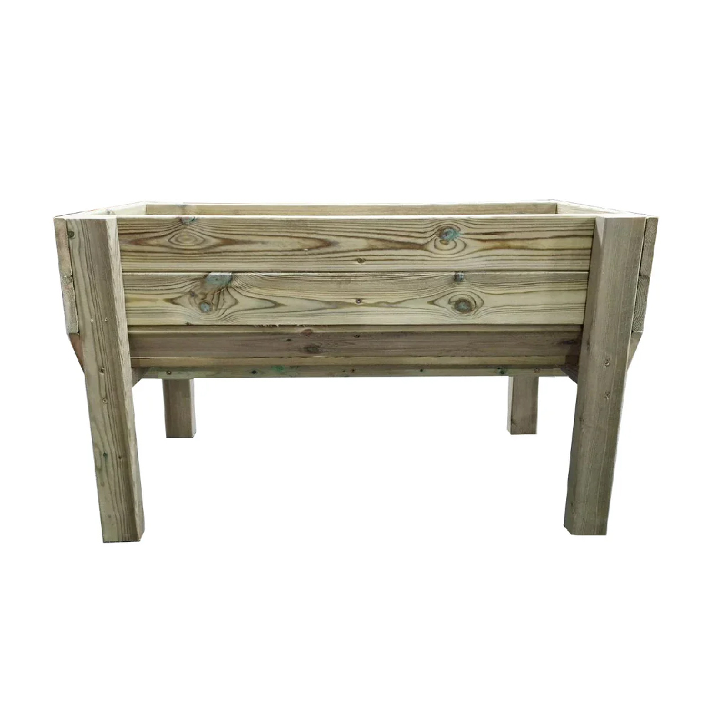 Rimouski Medium Wooden Garden Vegetable Planter In Natural