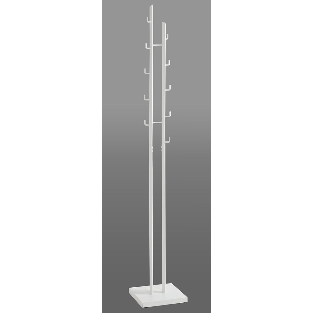 Ringle Steel Coat Stand In Matt White