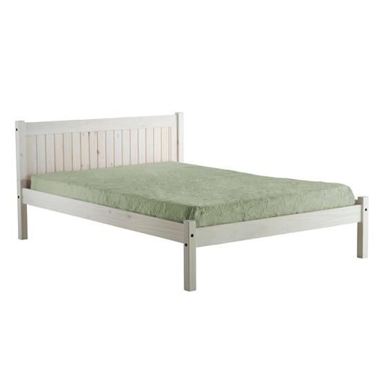 Rio Wooden Small Double Bed In White Washed_3